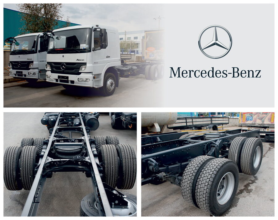 Mercedes kamyon dingil ve şase tamiri